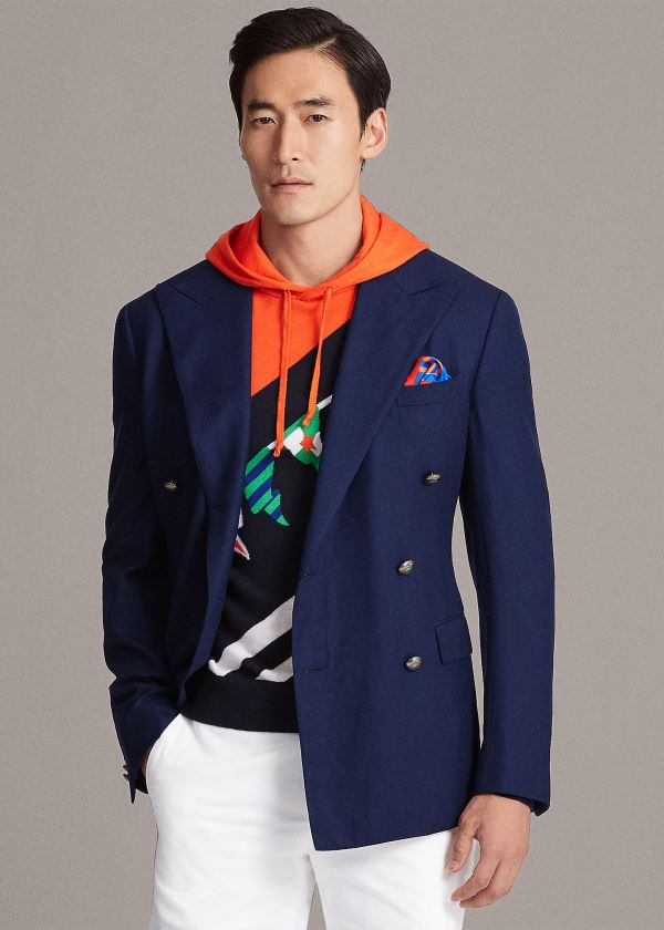 Men's Ralph Lauren Kent Handmade Twill Blazers | 075842XVB